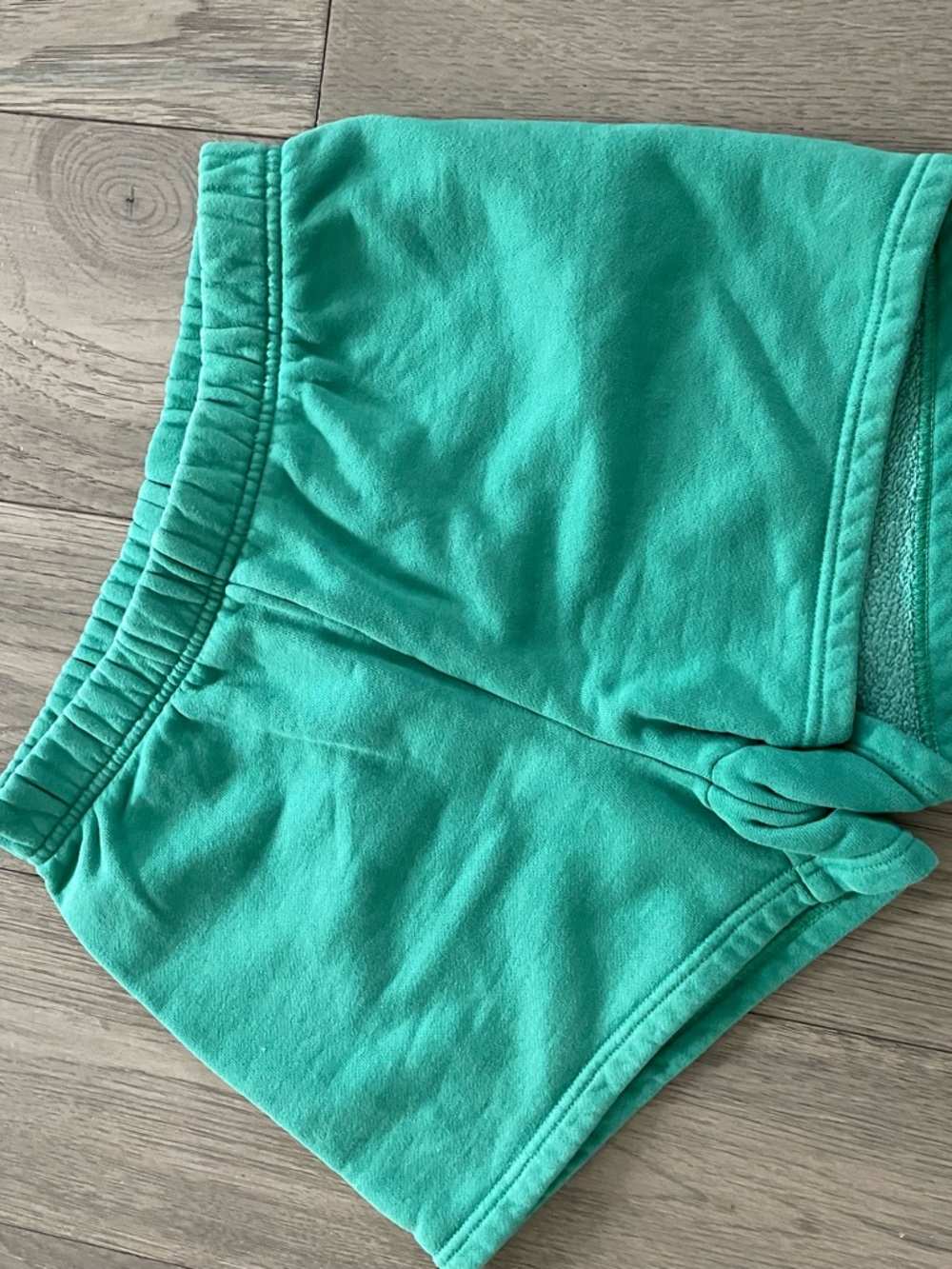 Aritzia softfleece green shorts